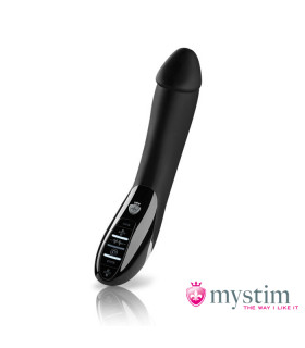Вибратор с электростимуляцией, силикон, 27см х 4.3см, Mystim - No Taboo