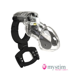 Пояс верности с электростимуляцией Mystim, прозрачный, 8.2 х 4.7 см - No Taboo