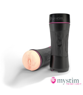 Мастурбатор-вагина в колбе Mystim Opus Mica - No Taboo