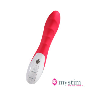 Вибратор вагинальный Mystim, рельефный, розовый, 25 х 4 см - No Taboo