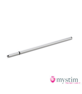 Уретральный катетер с электростимуляцией Mystim металлик, 15 см х 6 мм - No Taboo