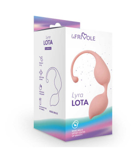 Вагінальні кульки Lota рожеві, 20.5 см х 3 см - No Taboo