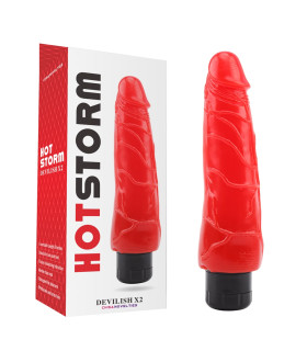 Вибратор реалистичный Chisa красный, 21.5 х 4.3 см - No Taboo