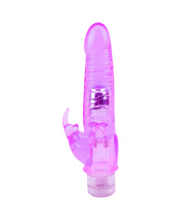 Вібратор-кролик з реалістичною голівкою Chisa фіолетовий, 23 х 3.6 см - No Taboo