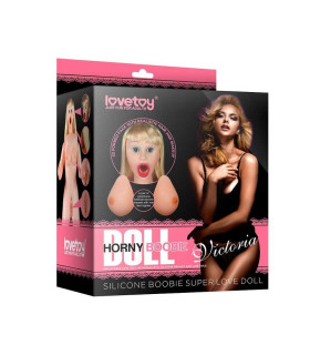 Секс-лялька Victoria Lovetoy блондинка, бежева, 165 см - No Taboo