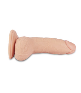 Вибратор реалистичный на присоске с пультом управления Lovetoy бежевый, 17 х 4.1 см - No Taboo