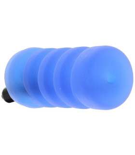 Мастурбатор ZOLO с вибропулей, 13 см, голубой - No Taboo