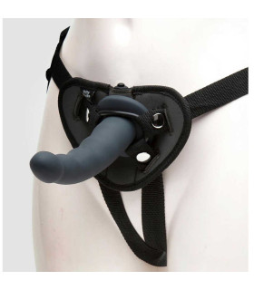 Страпон с вибрацией, на креплении O-ring, черный, Fifty Shades Of Grey, 17.7 х 3.5 см - No Taboo