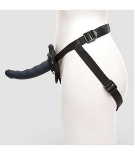 Страпон с вибрацией, на креплении O-ring, черный, Fifty Shades Of Grey, 17.7 х 3.5 см - No Taboo