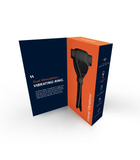 Ерекційне кільце-ласо з віброкулею, чорне, Fifty Shades Of Grey - No Taboo