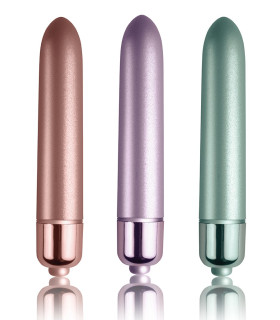 Вибропуля компактная, на батарейках, бирюзовая, 10 х 1.5 см - No Taboo