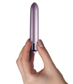 Вибропуля компактная, на батарейках, фиолетовая, 10 х 1.5 см - No Taboo