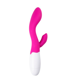 Вібратор з кліторальним відростком EasyToys Lily Vibrator-Pink - No Taboo