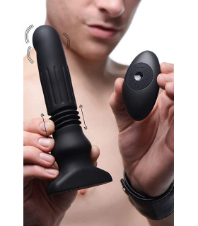 Аналная пробка з вібрацією на пульті управління Thunderplug Thrusting & Vibrating - No Taboo