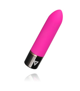 Вибропуля розовая, с встроенными кнопками, 10 х 2.2 см - No Taboo