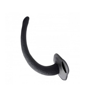 Хвост щенка на ремне, черный, 25 х 3.4 см - No Taboo