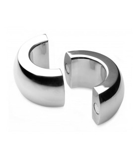 Магнитное эрекционное кольцо утяжелитель, металлическое, 453 грамма - No Taboo