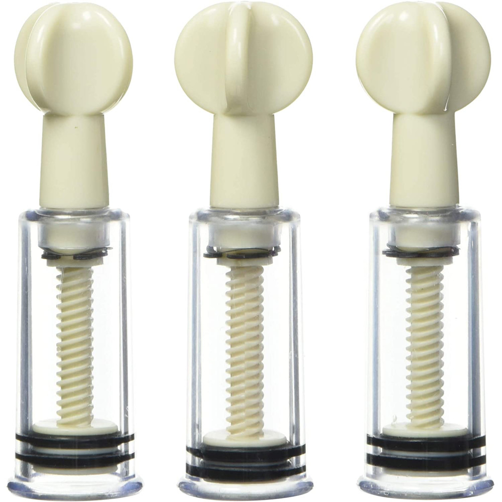 Набор вакуумных помп для сосков и клитора, пластиковые, 3 шт в комплекте (41481), zoom