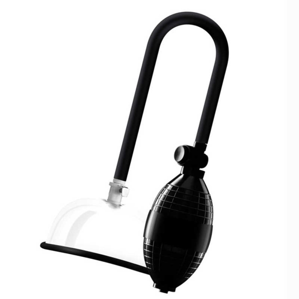 Вагинальная помпа, прозрачная, с грушей для накачки, 11 х 9 см (41473), zoom