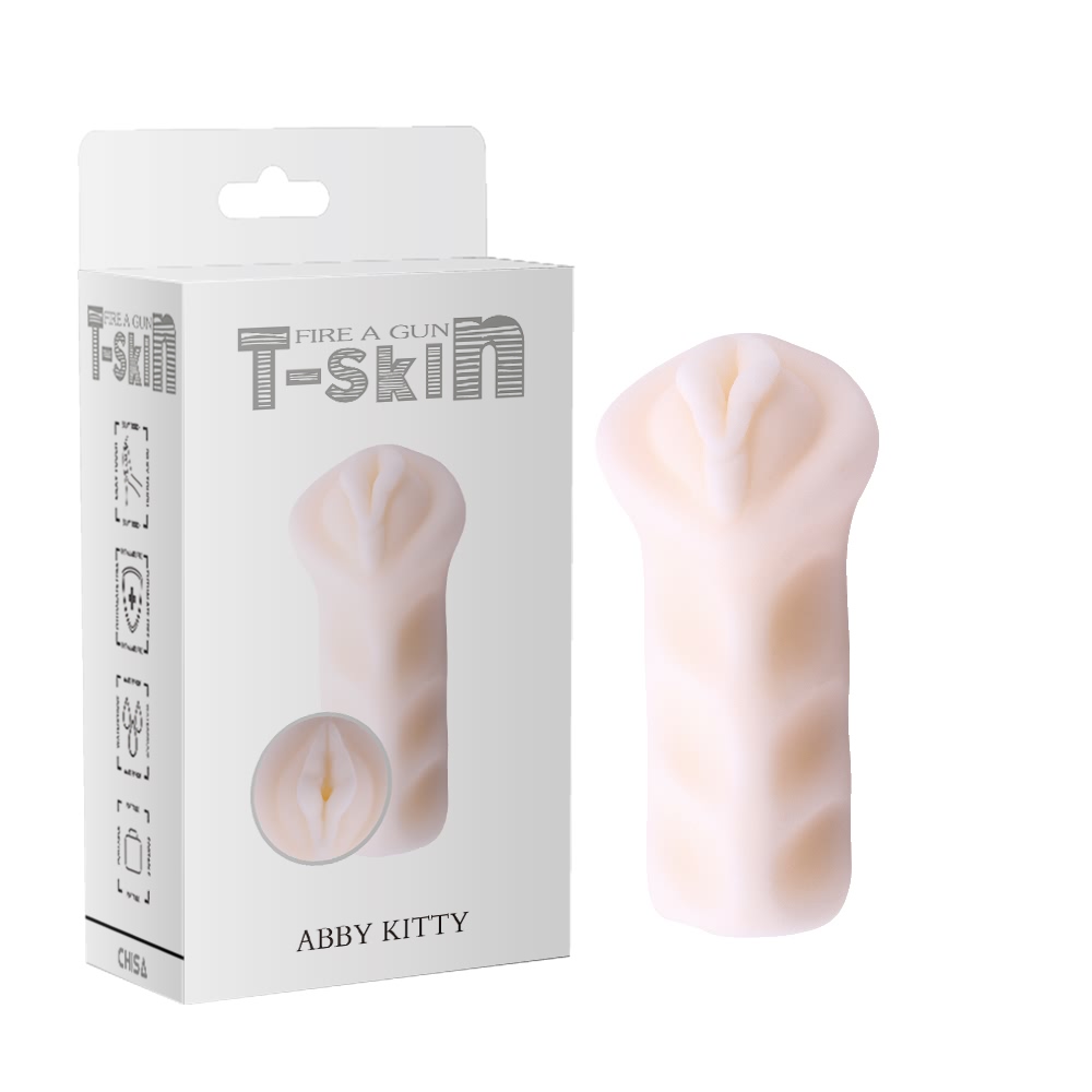 Мастурбатор вагина, реалистичный, белый, 12.5 х 5 см (41622), zoom