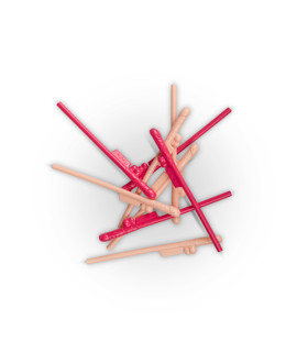 Трубочки с членами, разноцветные, 10 шт, 20 см - No Taboo