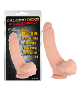 Фаллоимитатор реалистичный с большой мошонкой Chisa на присоске бежевый, 22.5 х 4.9 см - No Taboo