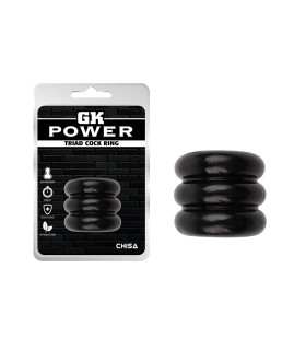 Ерекційне кільце широке Chisa чорне, 4.4 х 4 см - No Taboo