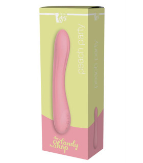 Вібратор Dream Toys Peach Party вагінальний, рожевий, 22.8 х 4.4 см - No Taboo