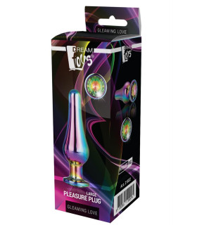 Анальная пробка, L, конической формы Dream Toys разноцветная - No Taboo