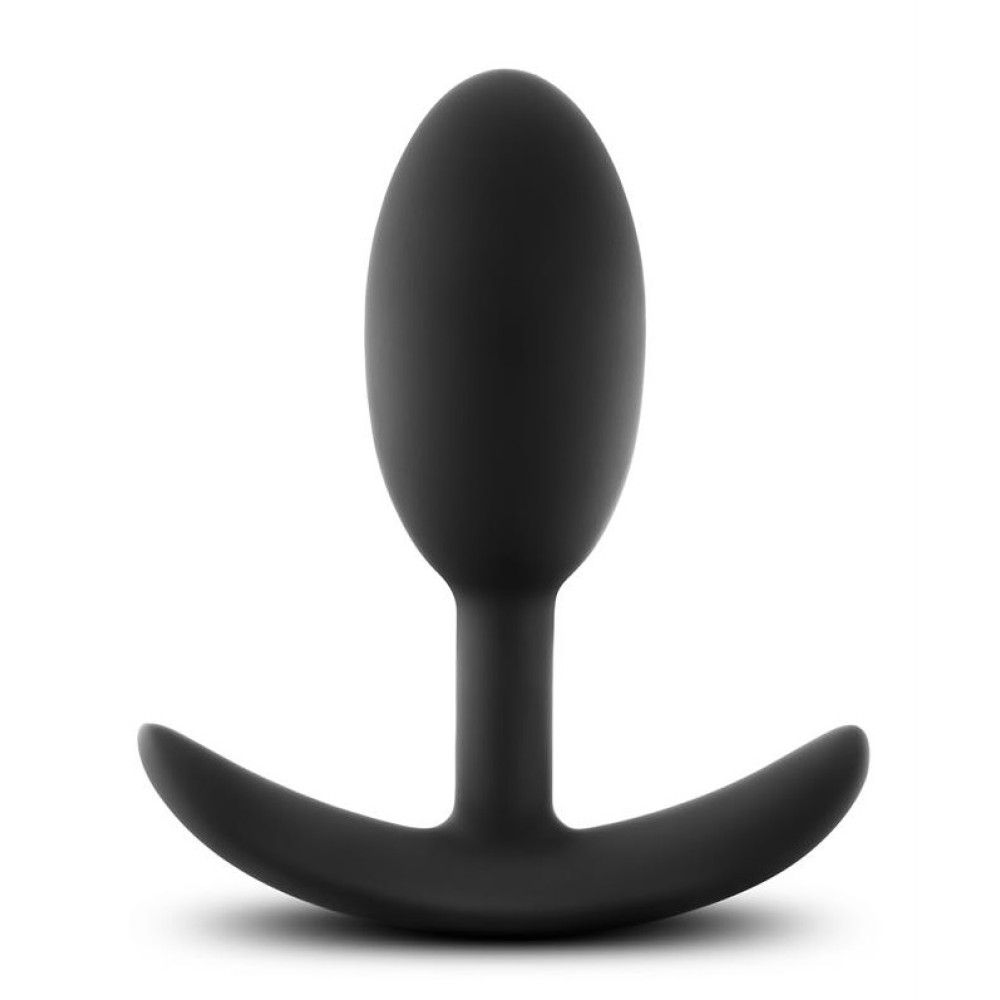 Анальна пробка із зміщеним центром тяжкості Blush чорна, 10.5 х 4 см (43021), zoom