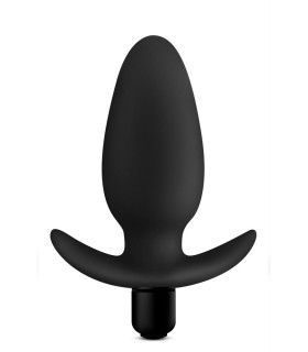 Анальна пробка з вібрацією Blush чорна, 12 х 4 см - No Taboo