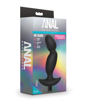 Масажер простати Blush вигнутий, чорний, 15 х 4 см - No Taboo