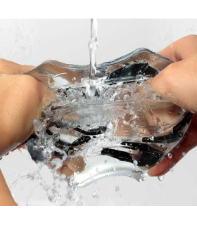 Мастурбатор Tenga Crysta Block прозорий, 12 х 5 см - No Taboo