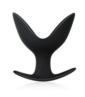 Анальная пробка-расширитель BUTTR Hook Anchor силиконовая, черная, 11 х 9.8 см - No Taboo