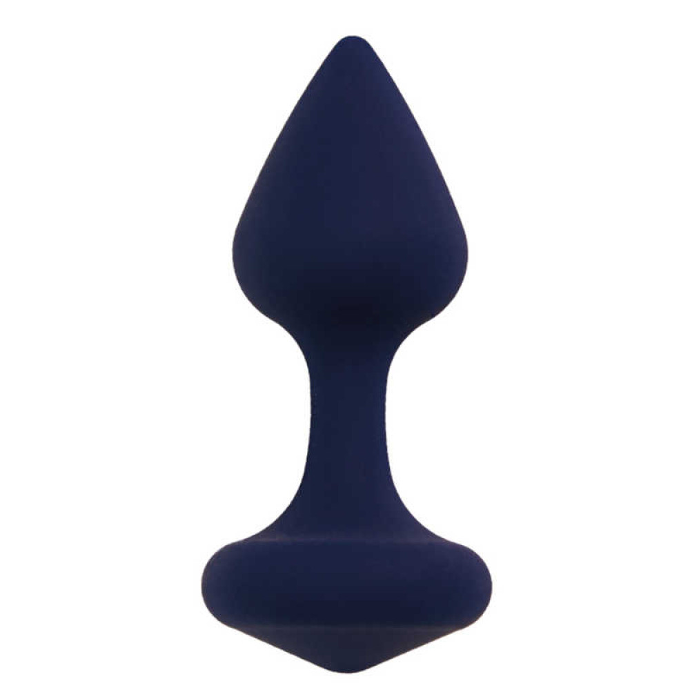 Анальна пробка темно-синя, 9.6 х 3.8 см, L (43236), zoom