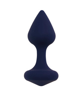 Анальна пробка темно-синя, 9.6 х 3.8 см, L - No Taboo