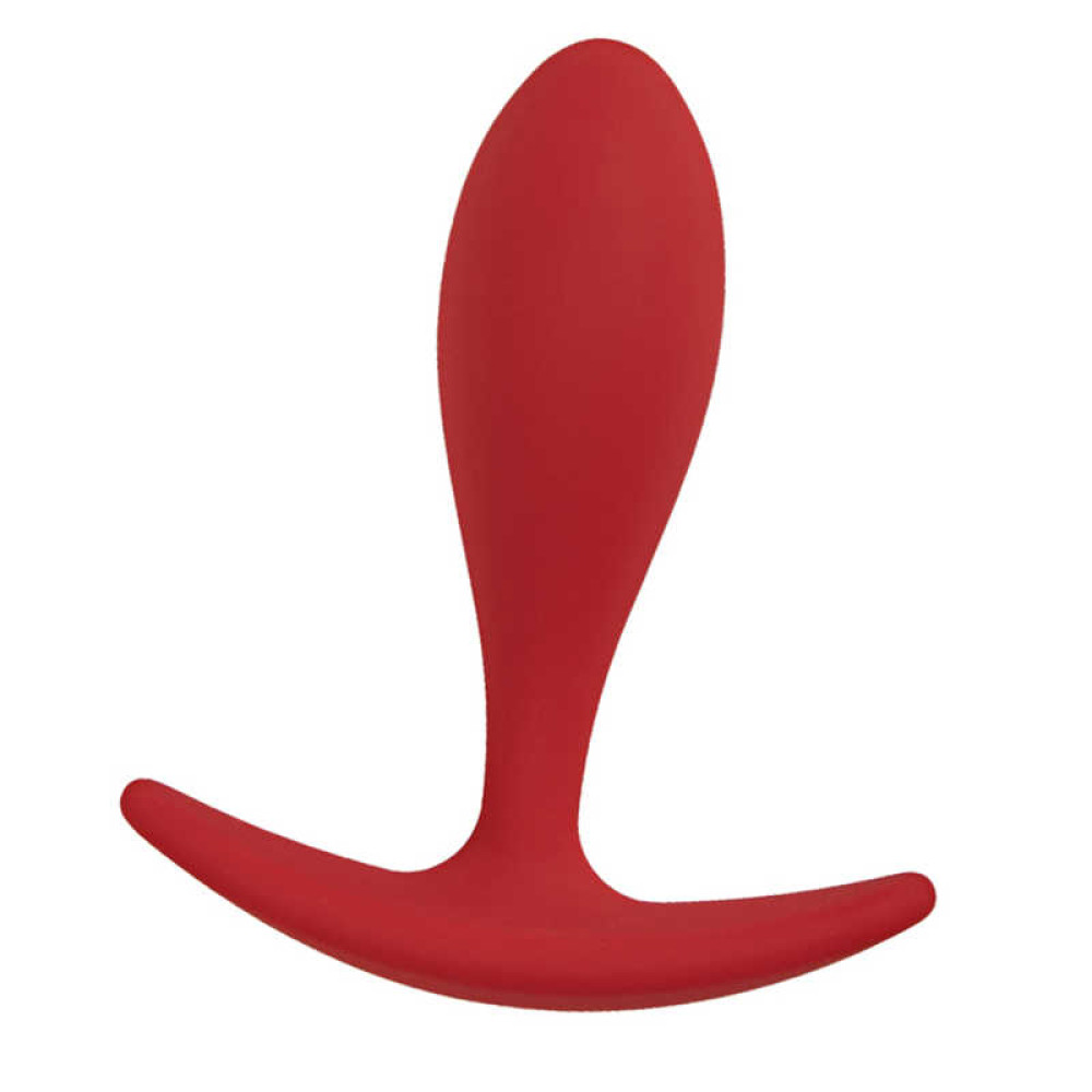 Анальна пробка червона, 8.9 х 2.6 см (43227), zoom