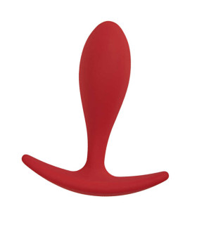Анальна пробка червона, 8.9 х 2.6 см - No Taboo
