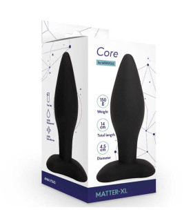 Анальная пробка большая черная, 14 х 4.5 см - No Taboo