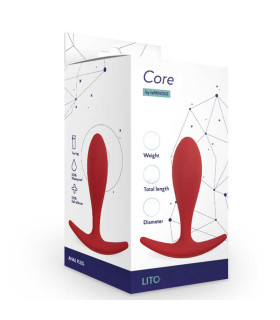 Анальна пробка червона, 9.5 х 2.9 см - No Taboo