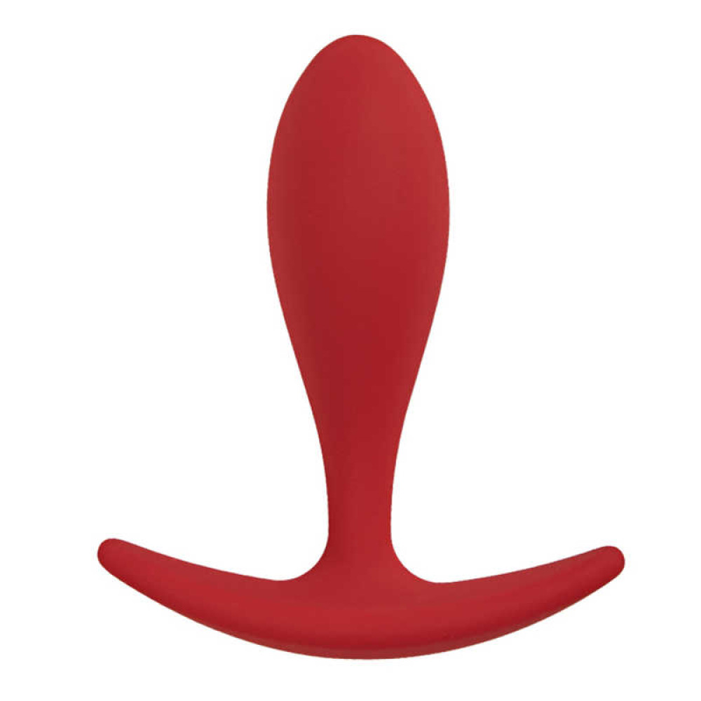 Анальна пробка червона, 7.3 х 2.1 см (43225), zoom