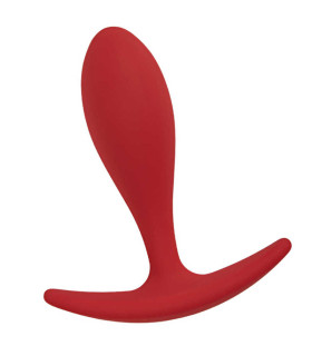 Анальна пробка червона, 9.5 х 2.9 см - No Taboo