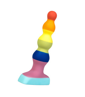 Анальна ялинка дизайнерська, що розширюється, райдужна, 12 х 2.8 см - No Taboo