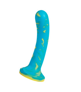 Фалоимитатор дизайнерский нереалистичный, голубой, 15.5 х 3.1 см - No Taboo