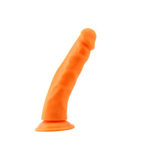 Фаллоимитатор реалистичный Chisa с присоской, оранжевый, 22.5 х 4.2 см - No Taboo