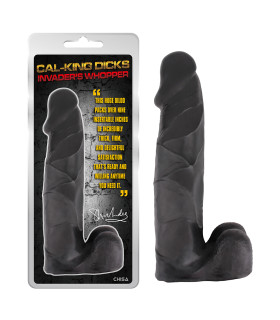 Фалоиммитатор гигантский Chisa реалистичный, черный, 36.2 х 7.6 см - No Taboo