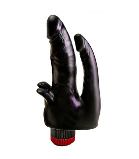 Вибратор вагинально-анальный Egzo реалистичный, черный, 17 х 3.2 х 14 х 2 см - No Taboo