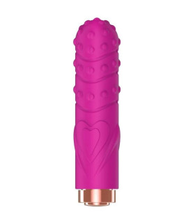 Вибропуля So Divine со съемной текстурированной насадкой, розовая, 9.4 х 2.3 см - No Taboo
