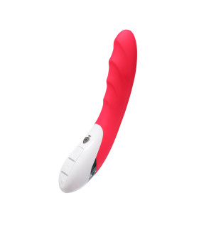 Вибратор вагинальный Mystim, рельефный, розовый, 25 х 4 см - No Taboo