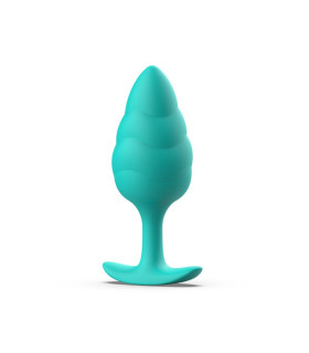 Анальна пробка гігантська B Swish зі зміщеним центром ваги, бірюзова, 4.7 х 10.8 см - No Taboo